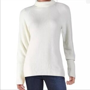 Alex Marie Turtle Neck Nylon Rabbit Hair Sweater